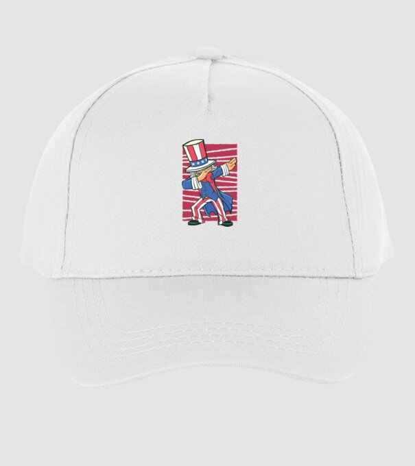 Uncle Sam DAB model alb pe tricou