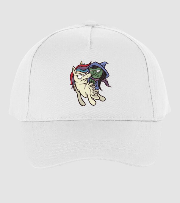 Unicorn vrăjitoare model alb pe tricou