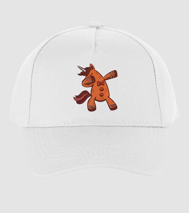 Unicorn turtă dulce DAB model alb pe tricou