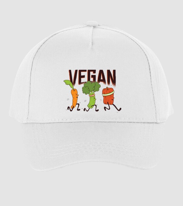 Legume vegan model alb pe tricou
