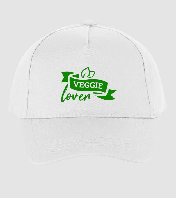 Veggie lover Iubitor de legume model alb pe tricou