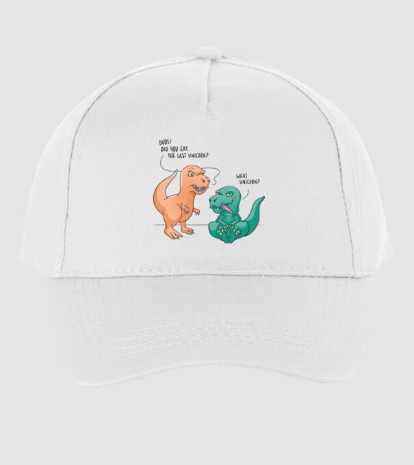 Tricou cu Dinozaur amuzant model alb pe tricou