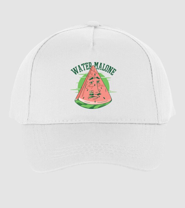 Water Malone model alb pe tricou