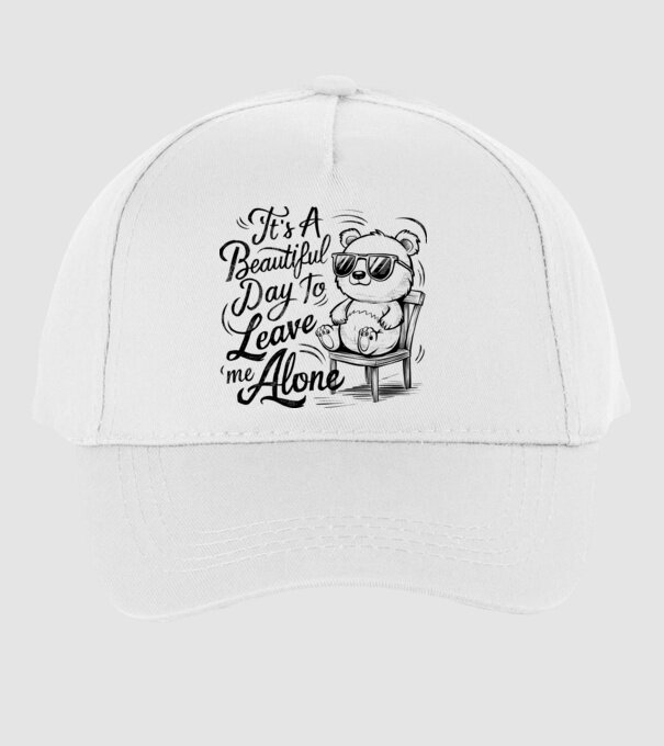 Beautiful day to leave me alone Alb model alb pe tricou