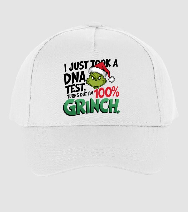 Grinch DNA test model alb pe tricou
