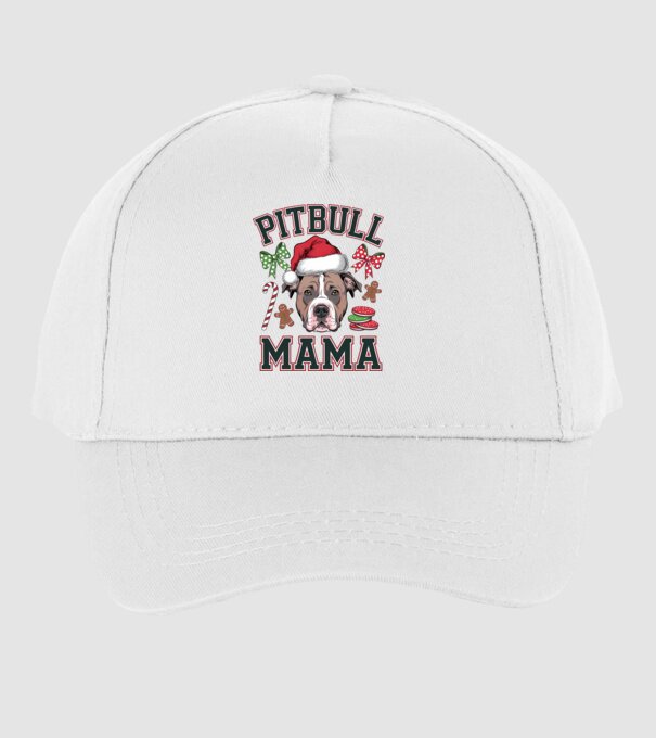 Pitbull Mama model alb pe tricou