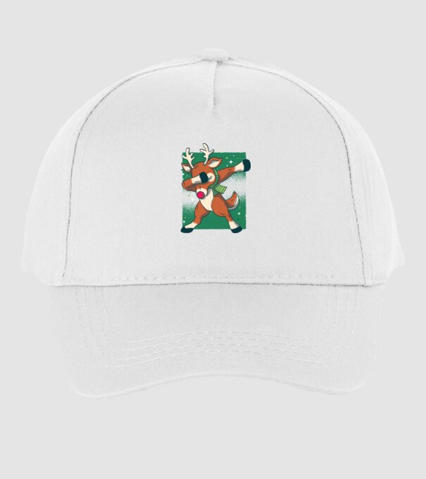 Rudolph DAB model alb pe tricou