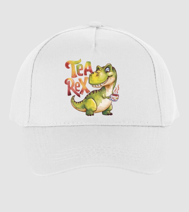 Tea Rex model alb pe tricou