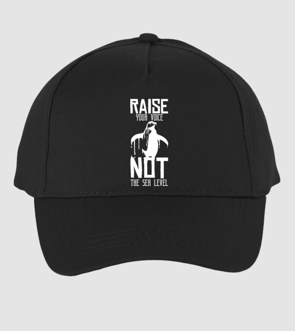 Ridică-ți vocea nu nivelul mării model negru pe tricou