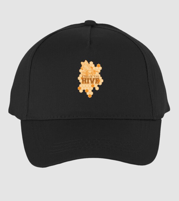 Regele stupului model negru pe tricou