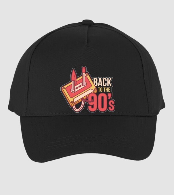 'Back to the 90s Înapoi în anii ''90 Retro' model negru pe tricou
