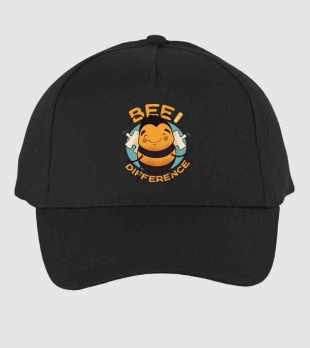 Bee the Difference - Fii tu însuți diferența model negru pe tricou