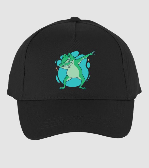 Broască DAB model negru pe tricou