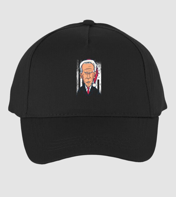 Crăciun Biden model negru pe tricou