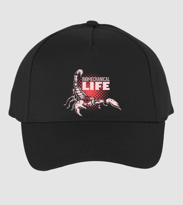 Biomechanical Life model negru pe tricou
