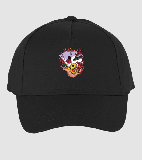 Black Jack Casino model negru pe tricou