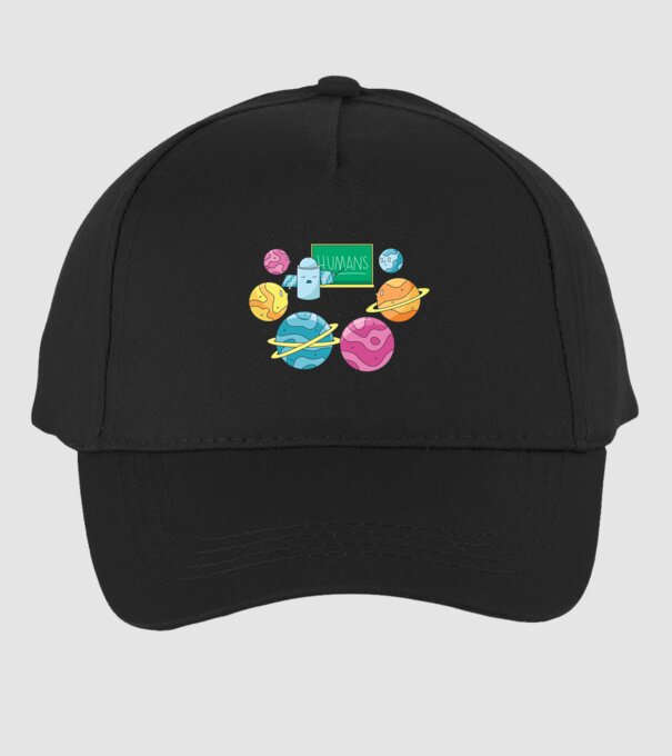 Învățarea planetelor model negru pe tricou