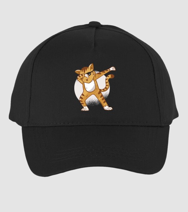 Pisică DAB model negru pe tricou