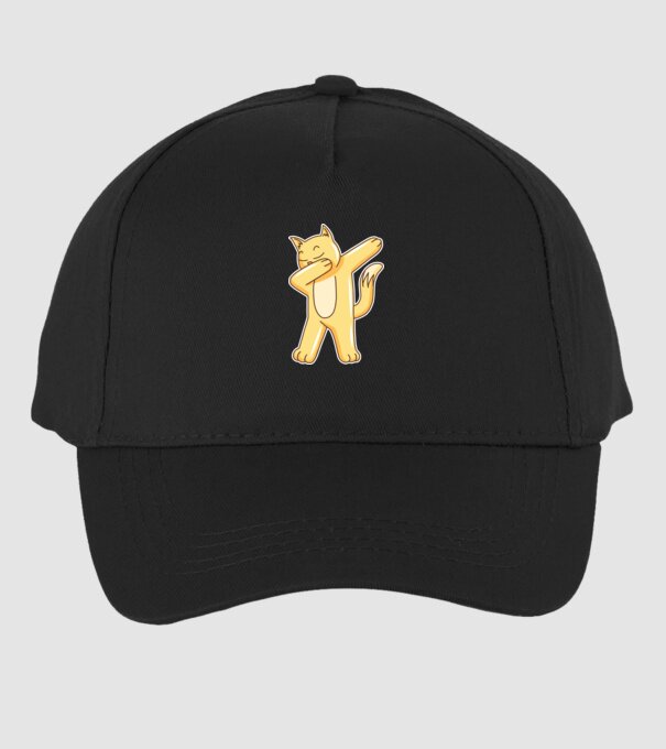 Pisică DAB model negru pe tricou