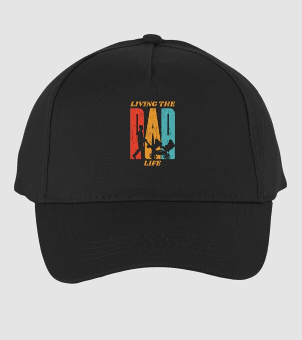 Dad Life pentru tata model negru pe tricou