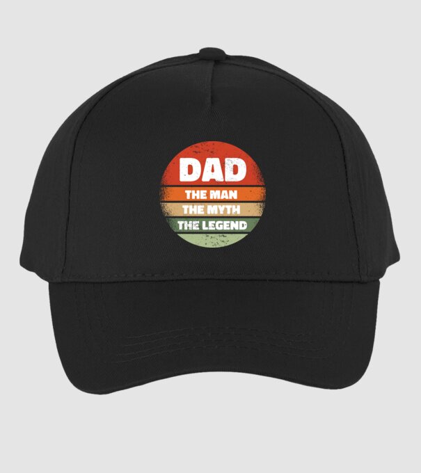 Dad The Man The Myth The Legend model negru pe tricou