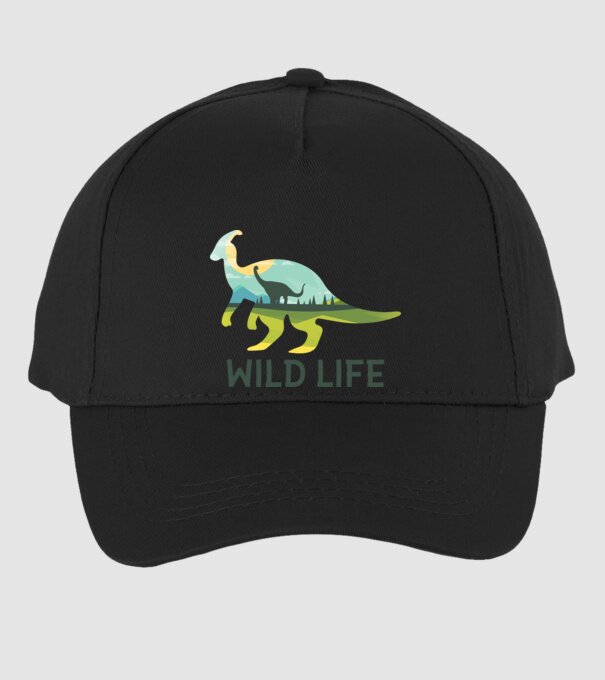 Dinosaur model negru pe tricou