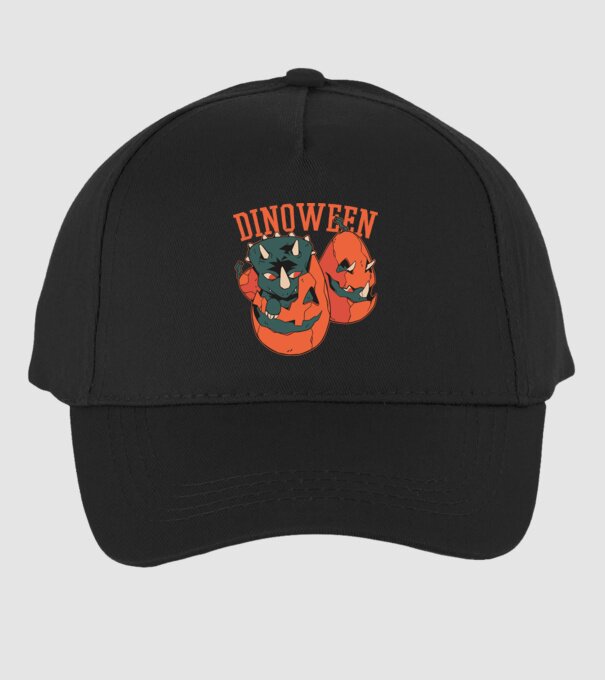 Dinoween model negru pe tricou
