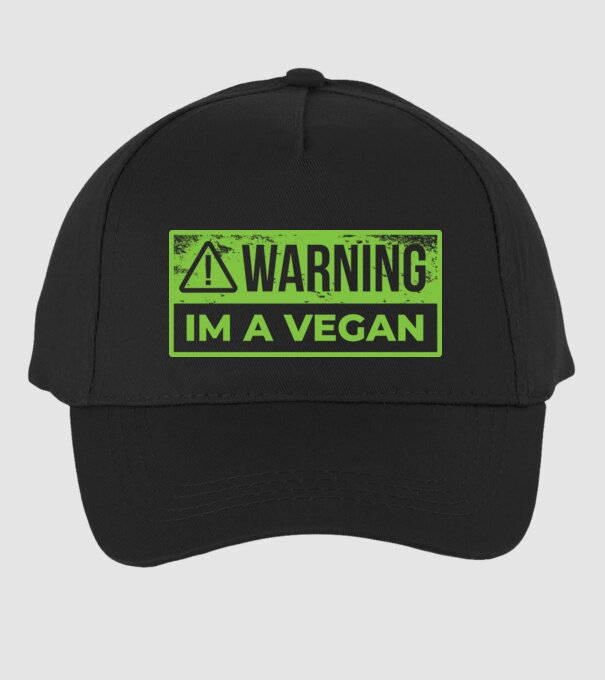 Atenție, sunt vegan model negru pe tricou