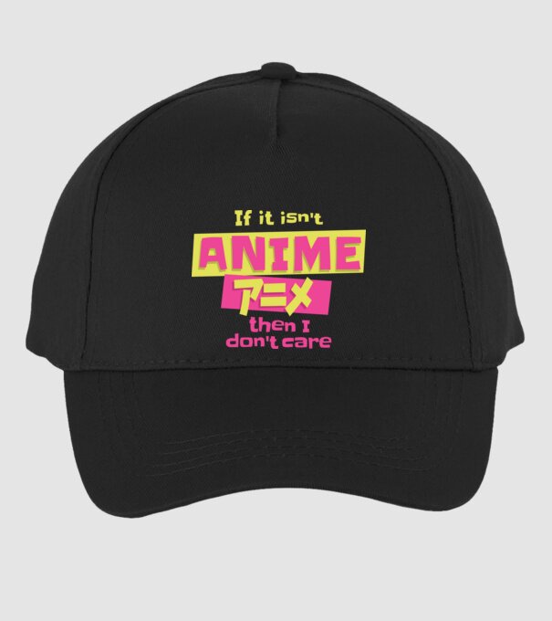 Dacă nu va fi Anime, atunci nici nu-mi pasă model negru pe tricou