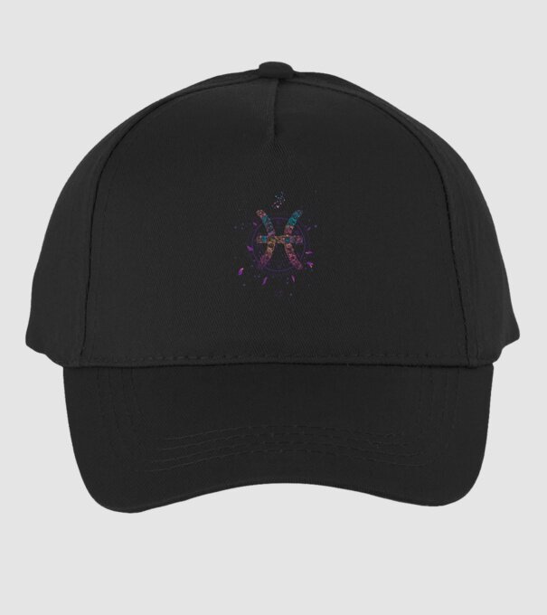 Pisces Zodiac model negru pe tricou