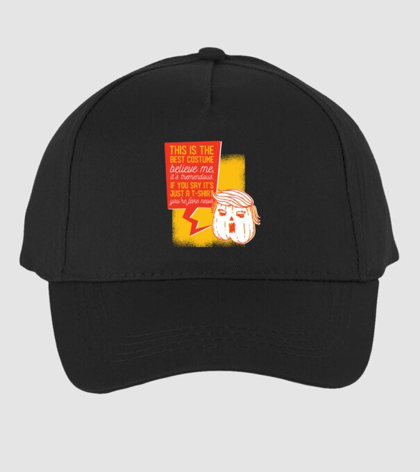 Halloween Trump cap de dovleac model negru pe tricou