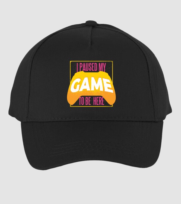 I paused my game to be here tricou amuzant Gamer model negru pe tricou