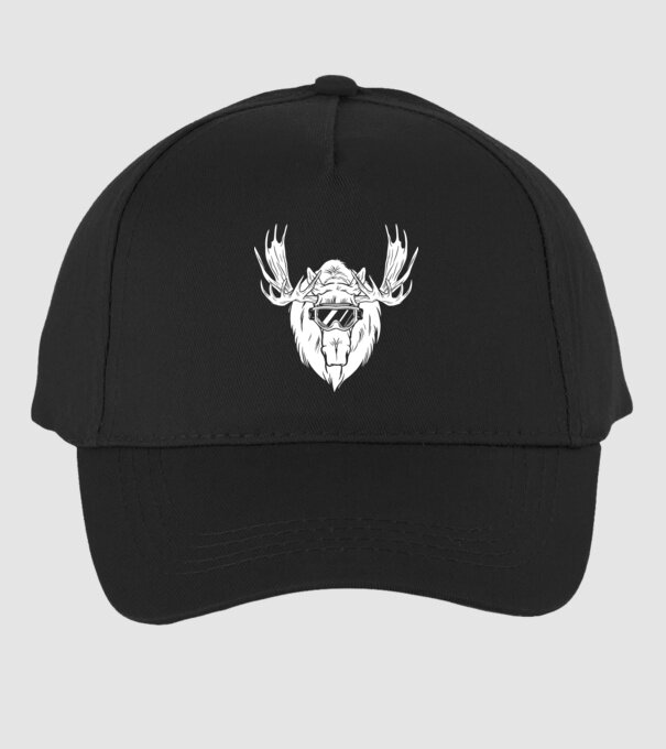 Cap de Elan model negru pe tricou