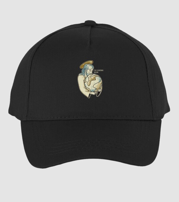 Jesus is coming soon - Isus vine în curând model negru pe tricou