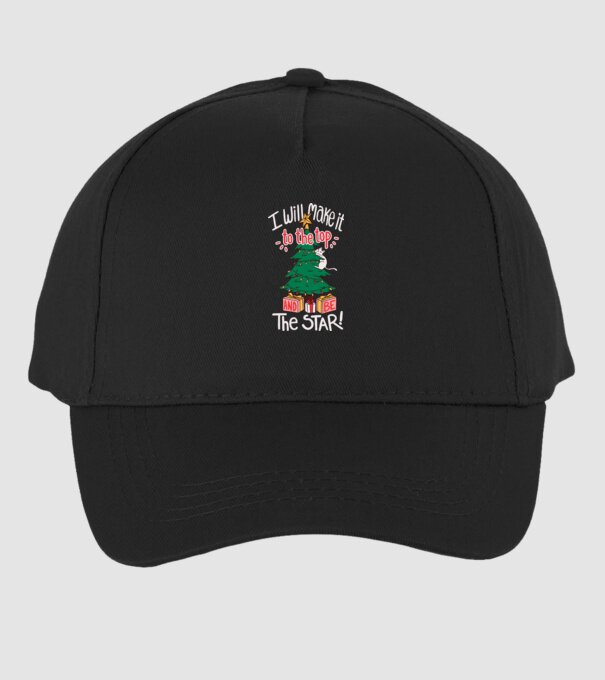 Pisică de Crăciun model negru pe tricou