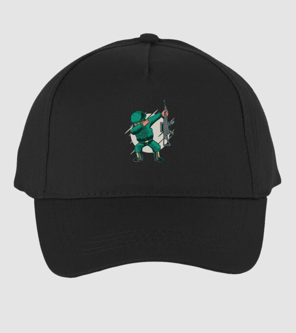Soldat DAB model negru pe tricou