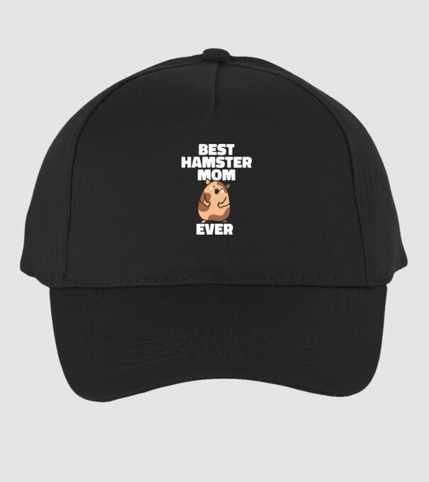 Cea mai bună mamă Hamster model negru pe tricou