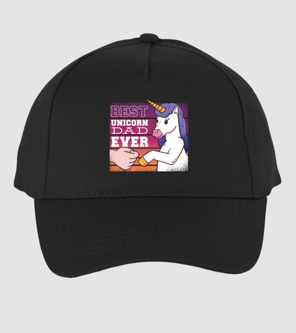 Cel mai bun Tată Unicorn model negru pe tricou