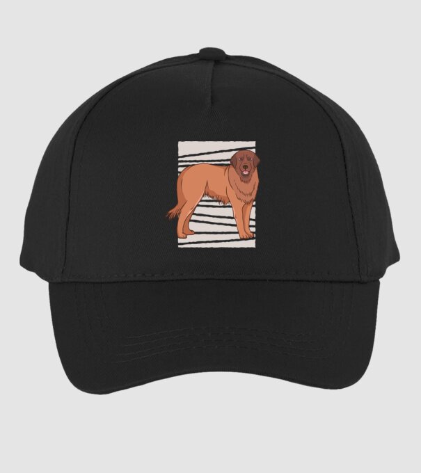 Câine ciobănesc Leonberg model negru pe tricou