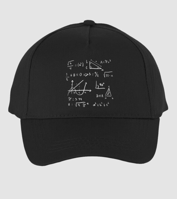 Formule matematice model negru pe tricou