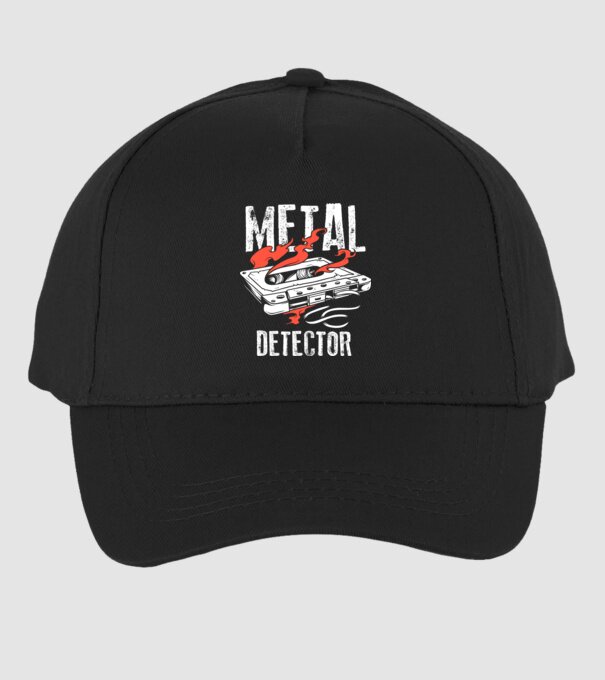 Detector de metale Casetă model negru pe tricou