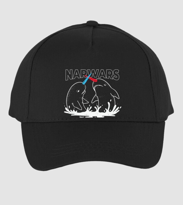 Narwars model negru pe tricou