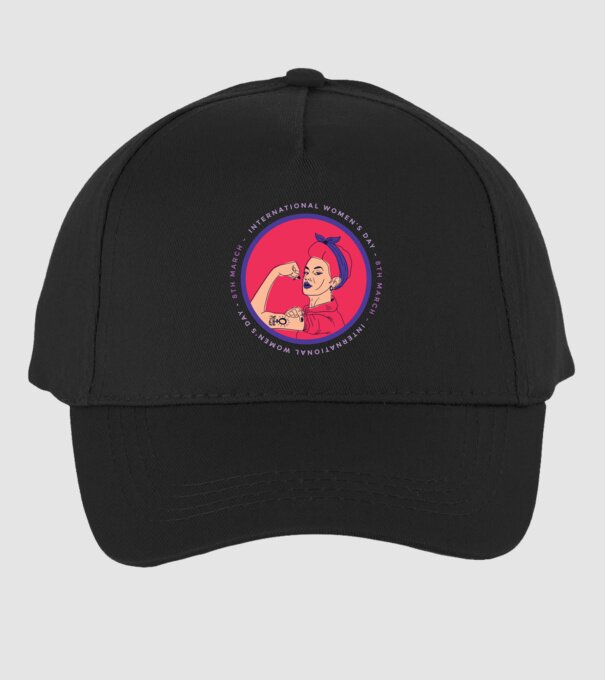 Ziua Internațională a Femeii 8 martie model negru pe tricou