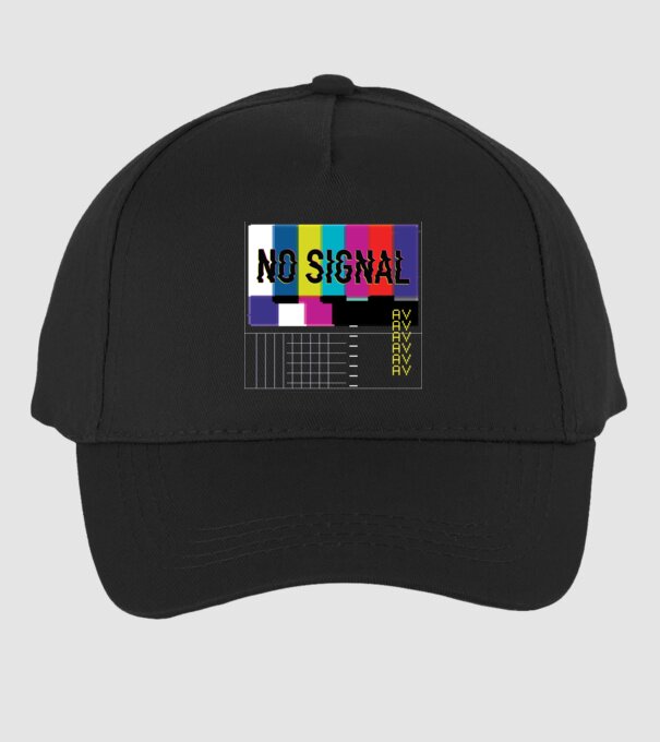 No Signal TV Eroare de transmisie model negru pe tricou