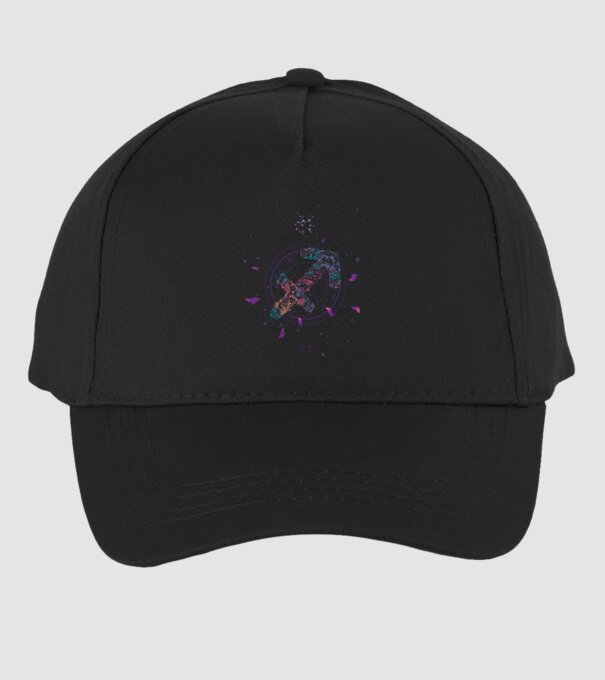 Saggitarius Zodiac model negru pe tricou