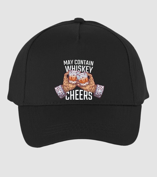 Poate conține urme de whisky model negru pe tricou