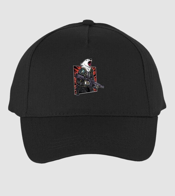Ursul rusesc înarmat model negru pe tricou