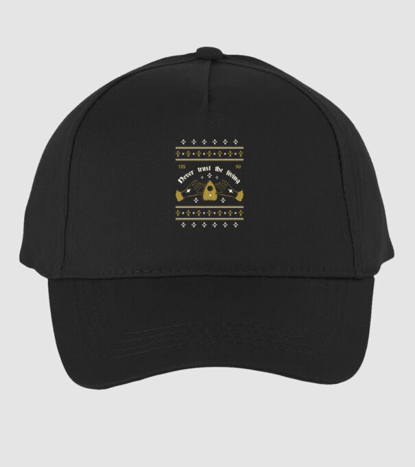 Ouija Motiv de Crăciun model negru pe tricou