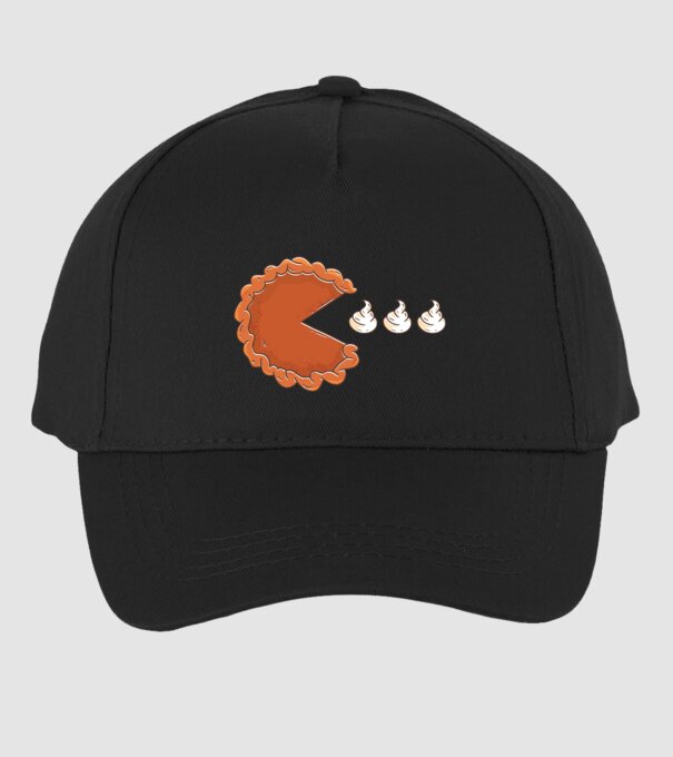 Pacman Cookie model negru pe tricou