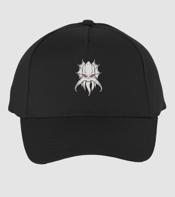Cap de caracatiță model negru pe tricou